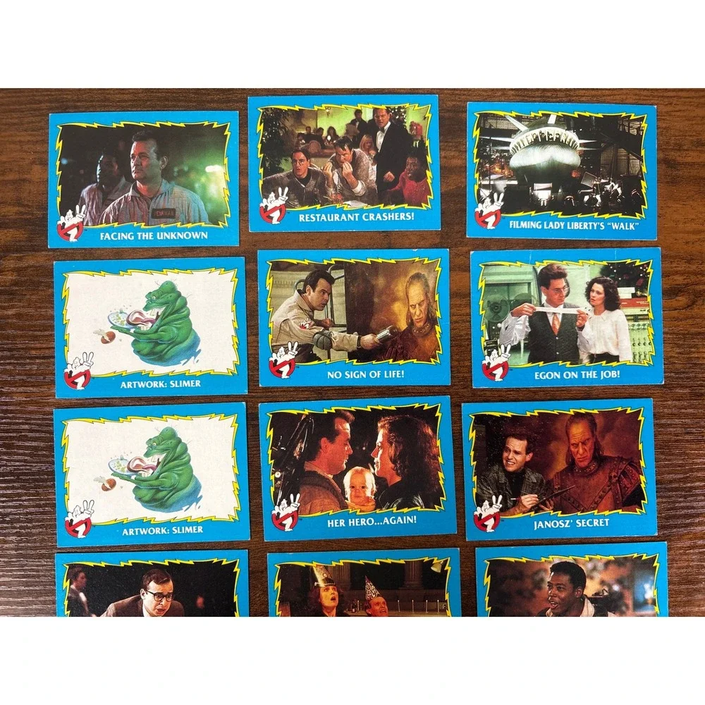 1989 Topps Ghostbusters II Trading Card Lot 21 Vintage Movie Scene Cards Slimer - Picture 2 of 6